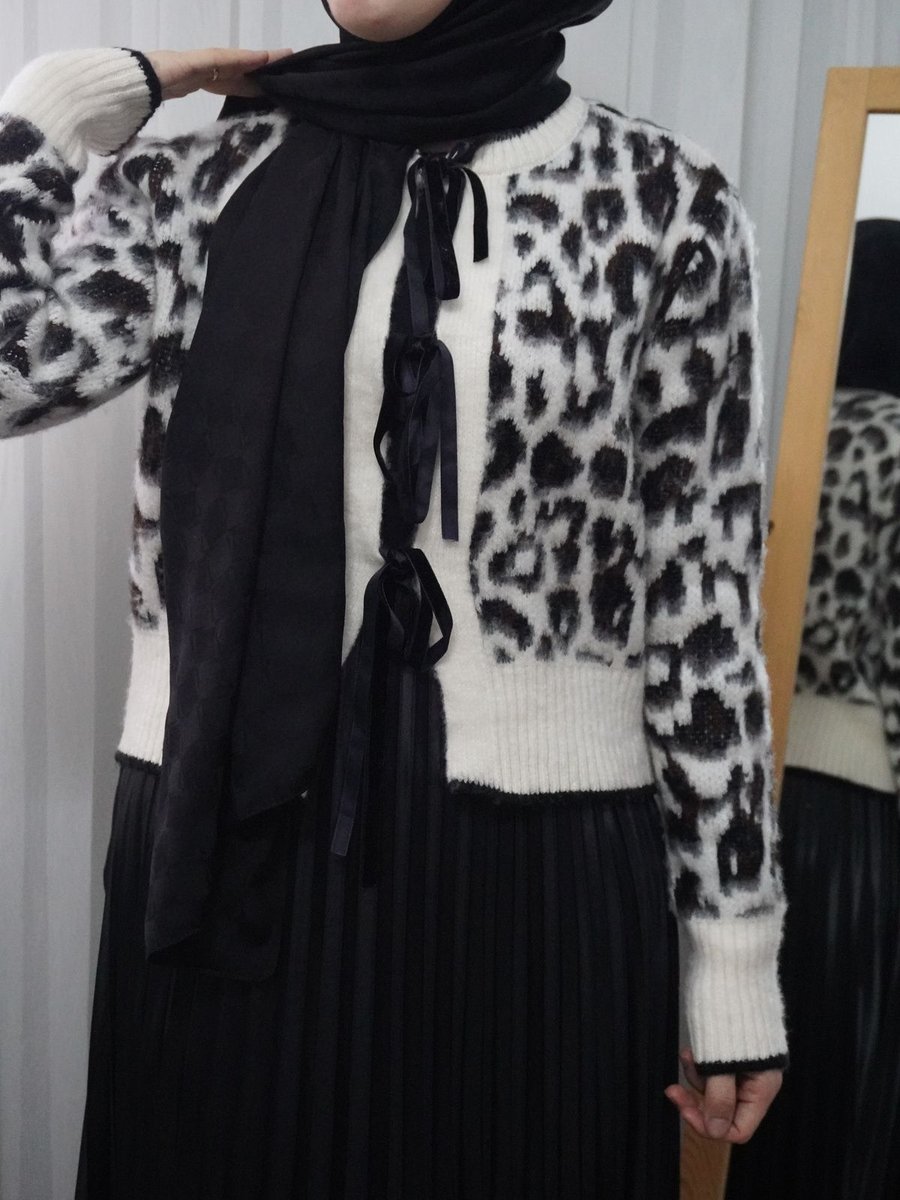 Noxs Fashion Leopar Desen Hırka