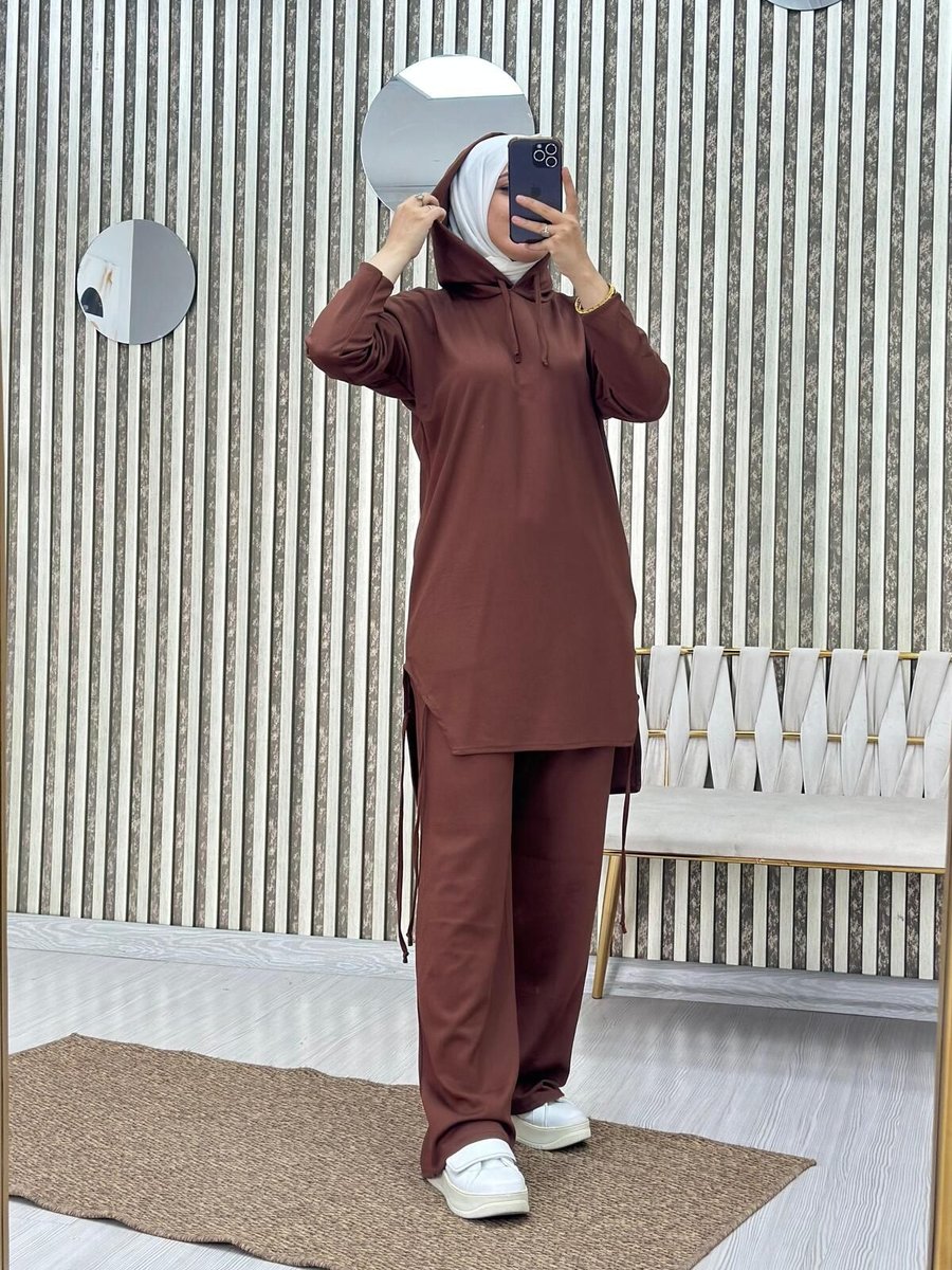 Moda Krash Oyşo Kumaş Kapşonlu Spor Takım