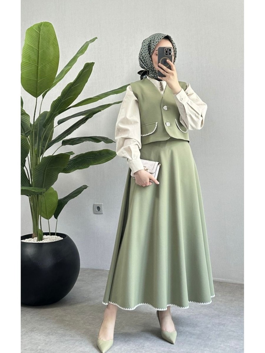 Store Yelekli Etek Takım