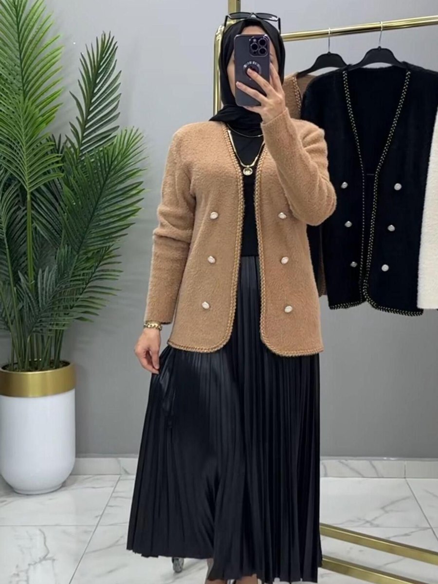 Gülşah Şık Detaylı Hırka Standart Beden