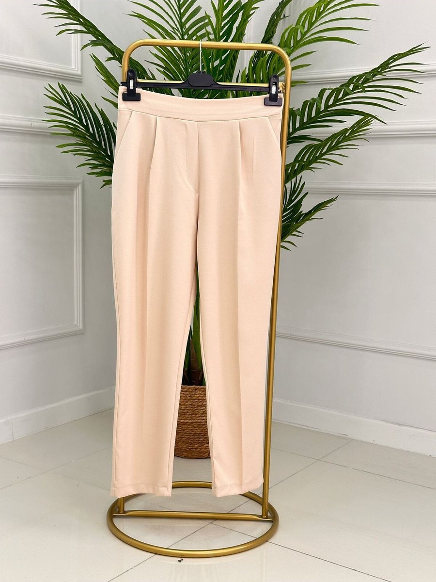 Talia Butik Beli Lastikli Kalem Pantolon