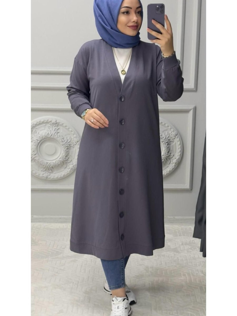 Ebrarengiz Moda Tugçe Kadın Uzun Hırka