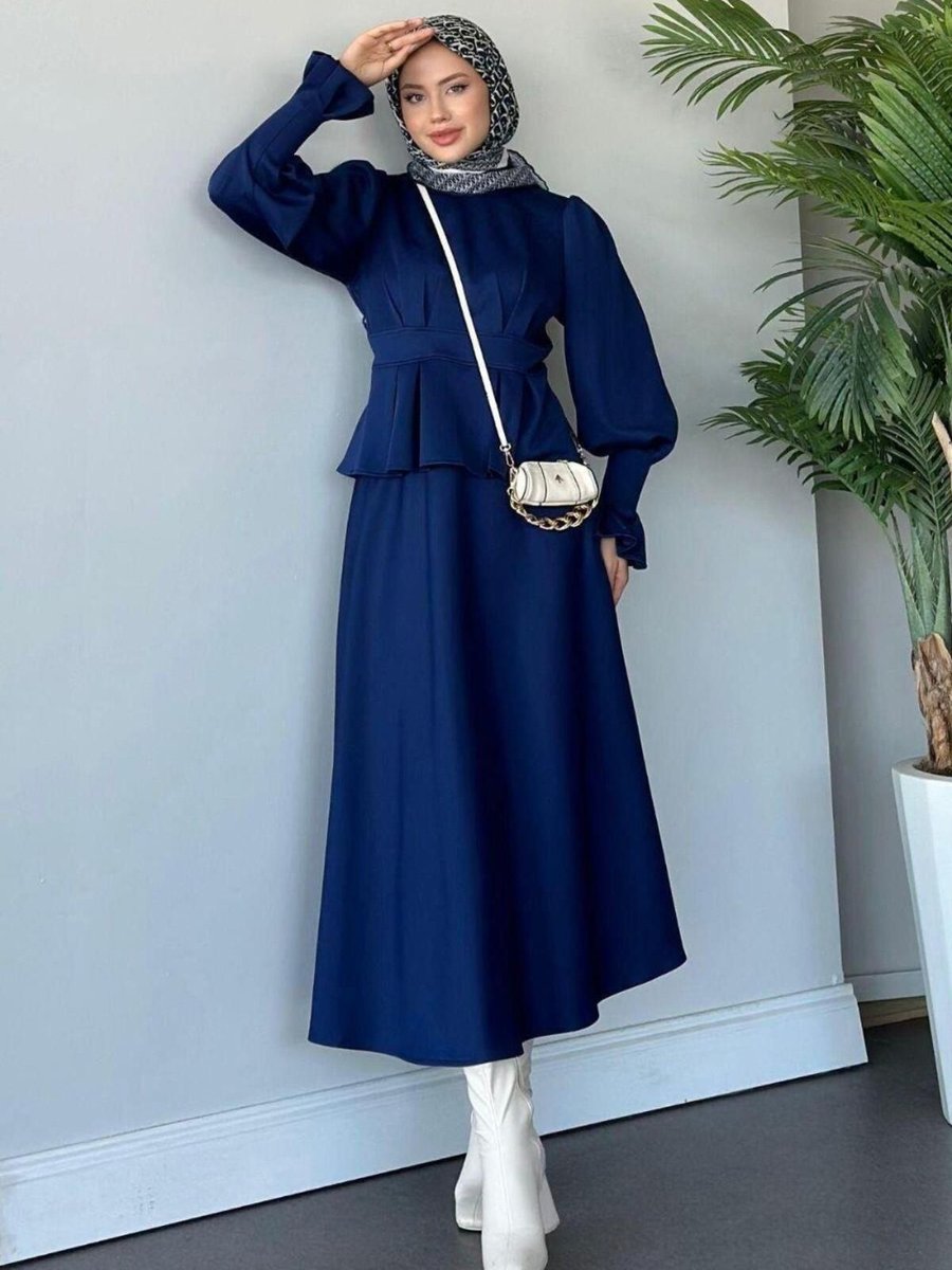 Şulemoda Giyim İsabel Etekli Takım Lacivert