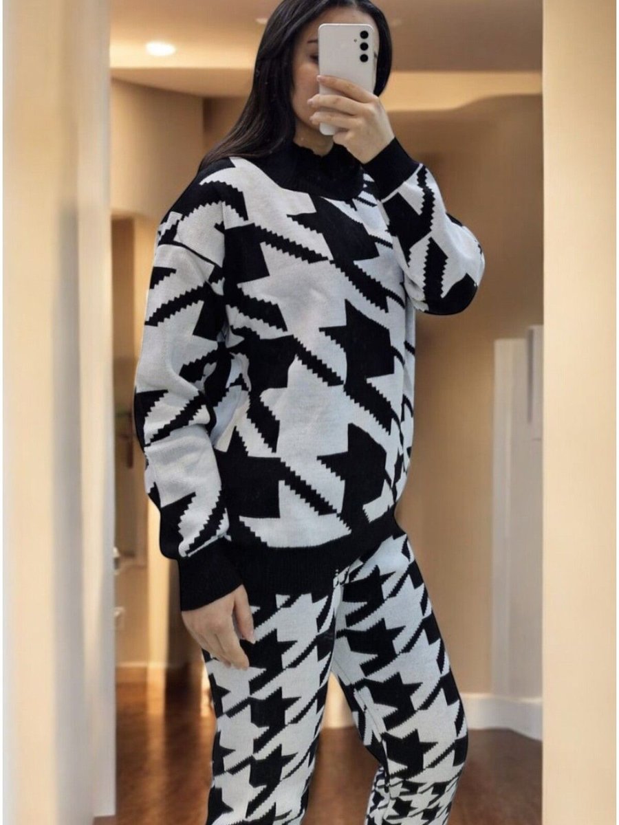 Ydamla Gi̇yi̇m Kadin Sweatshirt Pantolon Tri̇ko Takım