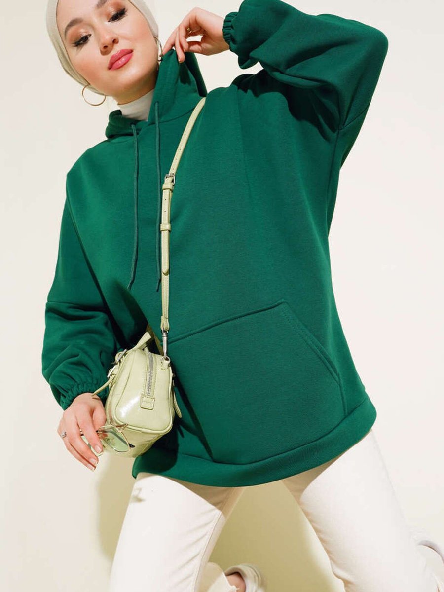 Boi Basic Unisex 5'li Kapüşonlu İplik Şardonlu Sweatshirt Bebe Mavi Siyah Kırmızı Gri Pembe