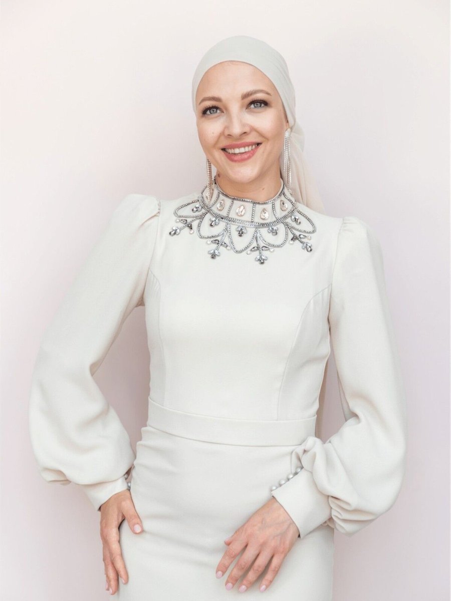 Hennin Taçmahal Abiye Elbise Bej