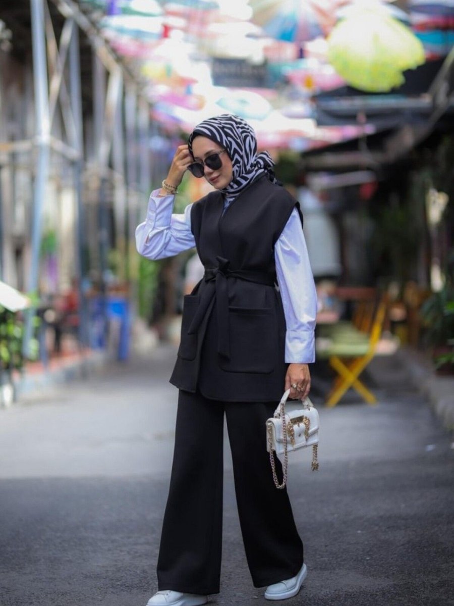 Ns Moda Ponte Takım Siyah Model