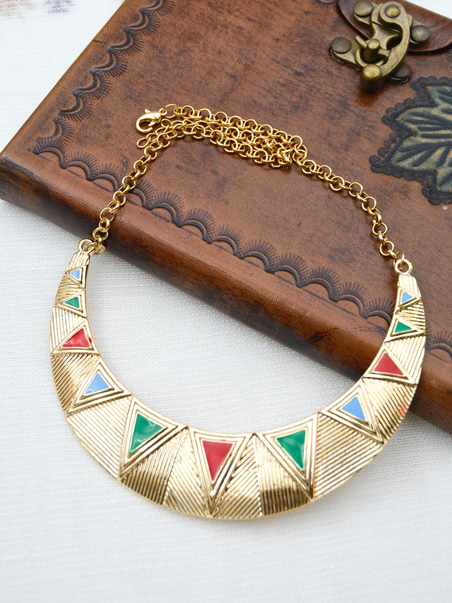 Artbutika Altın Renk Bohemian Kolye