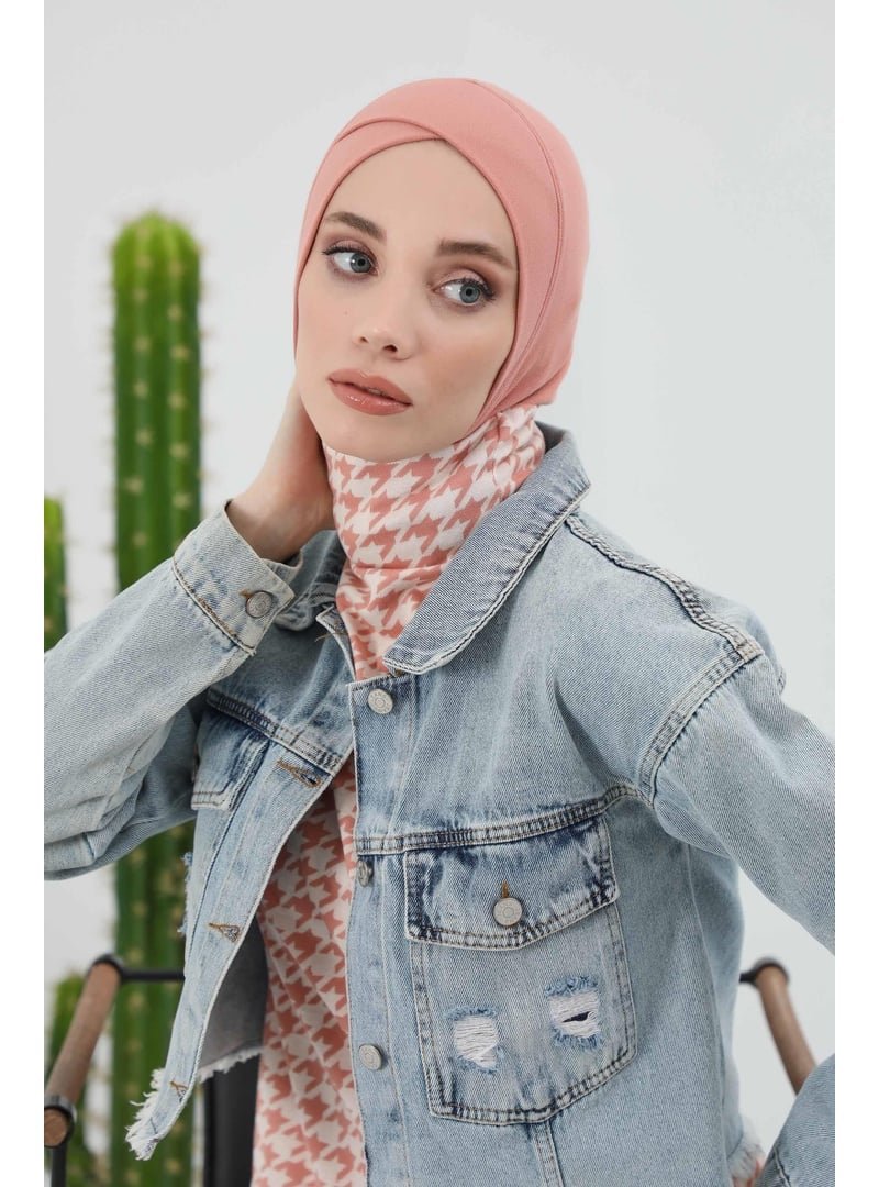 Aisha`s Design 4rb Somon Önü Çapraz Detaylı Bone,tb
