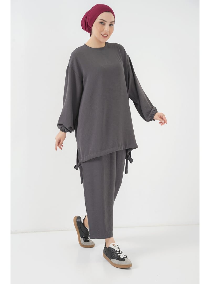 Bigdart Antrasit Tunik Pantolon İkili Takım