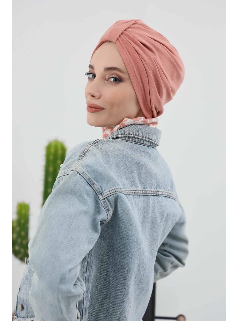 Aisha`s Design 68rb Somon Ön Kemer Detaylı Bone,b