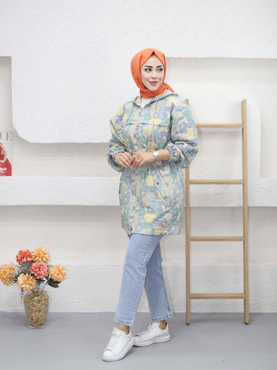 Berra Butik Mevsimlik Kapitone Tesettür Spor Ceket