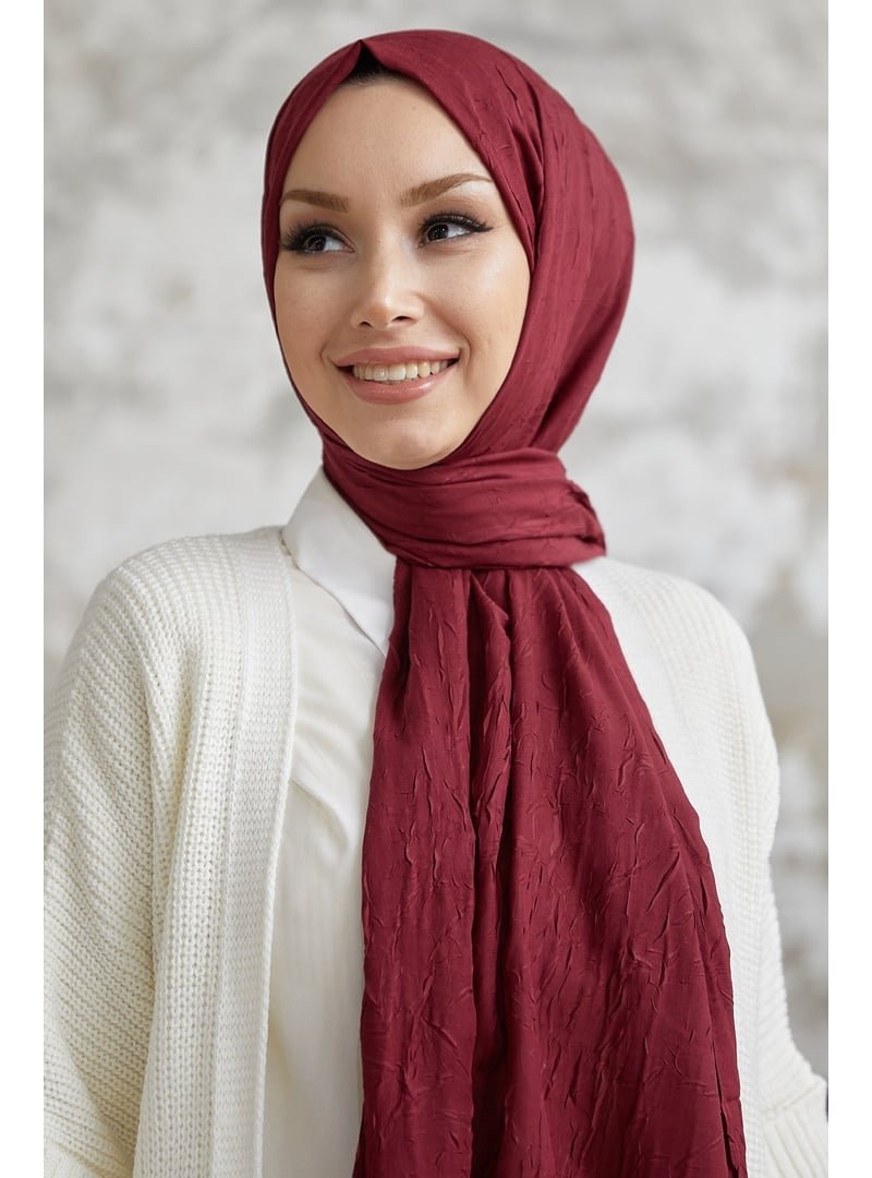 Ozprive Scarfs Bordo Bambu Kraş Şal Ozprive Scarfs Bordo Bambu Kraş Şal