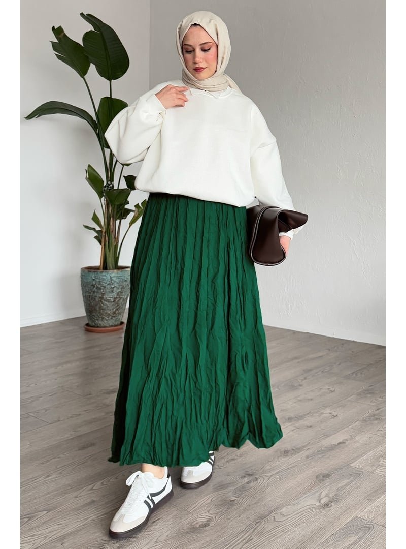 InStyle Zümrüt Yeşili Kraş Etek