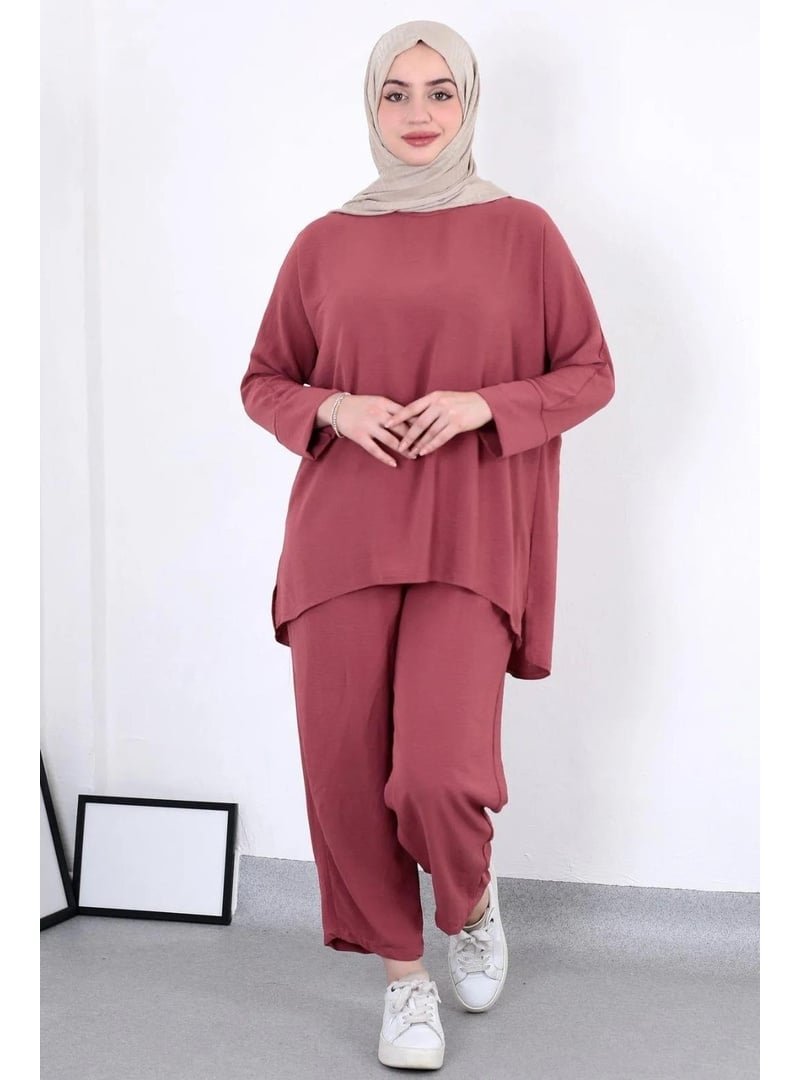 Pelsu Moda Kadın Ayrobin Kumaş 2li Takım