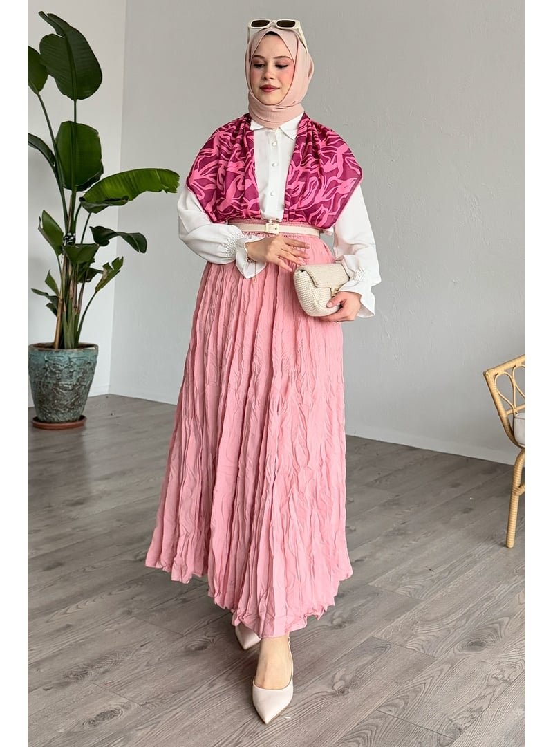 InStyle Pembe Kraş Etek