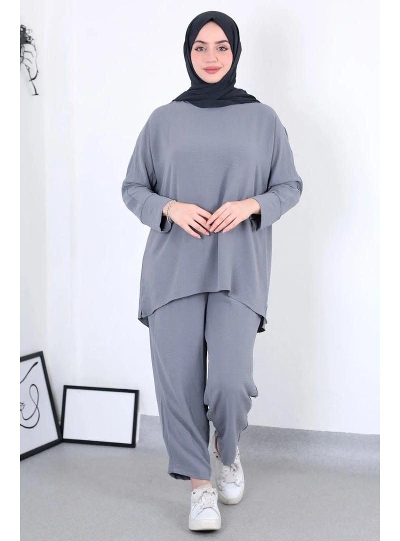 Pelsu Moda Kadın Ayrobin Kumaş 2li Takım