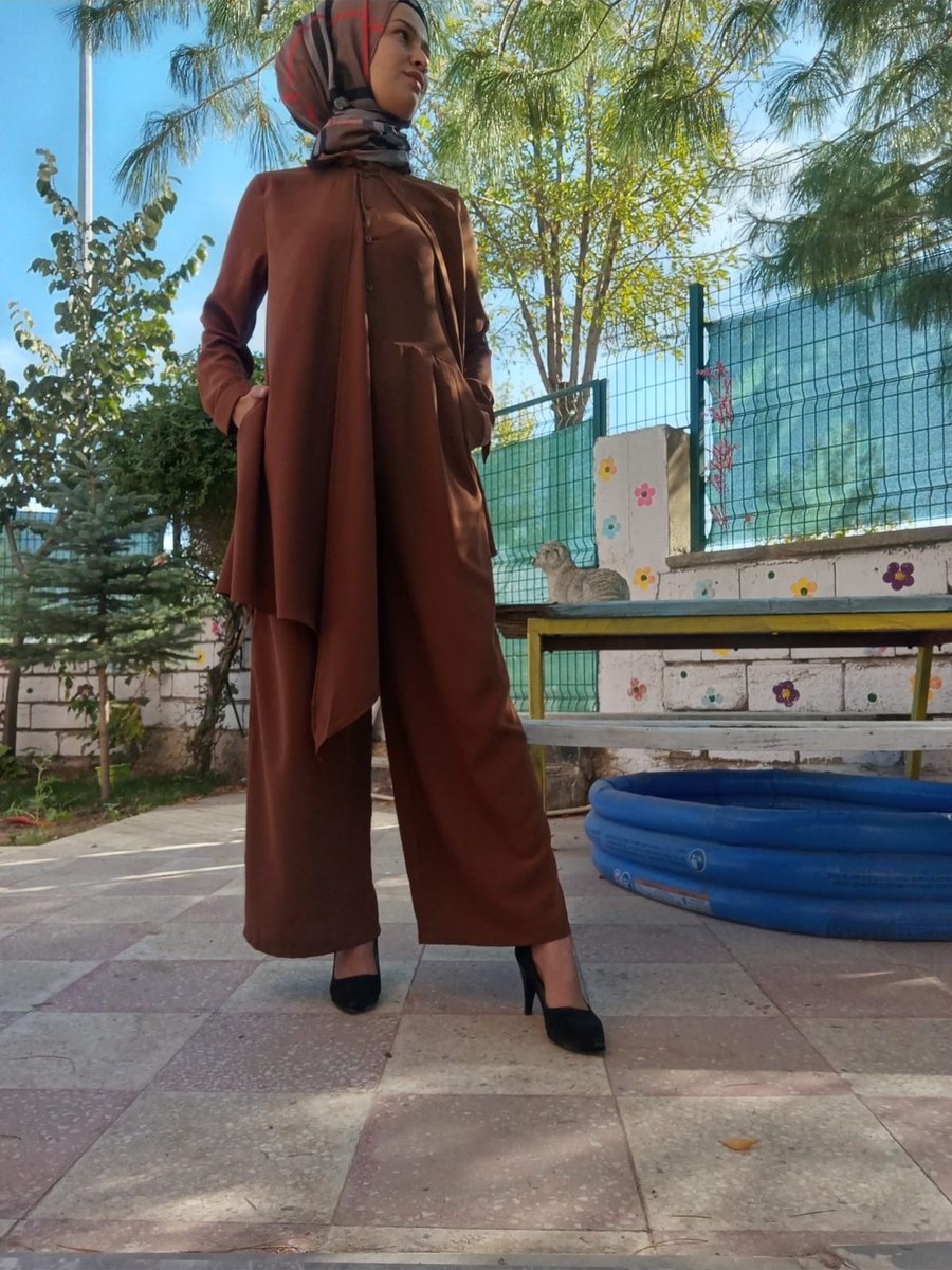 Stil Krep Kumaş Tulum