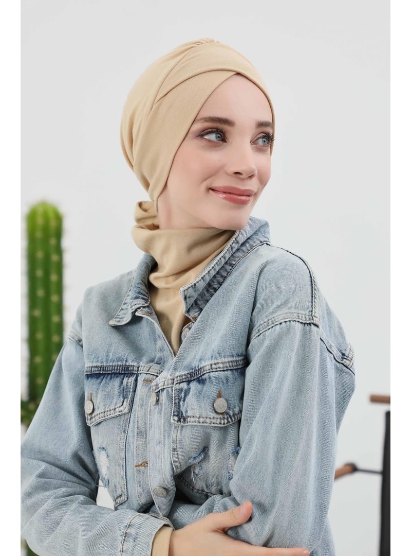 Aisha`s Design 31rb Bej Kuşaklı Bone,b