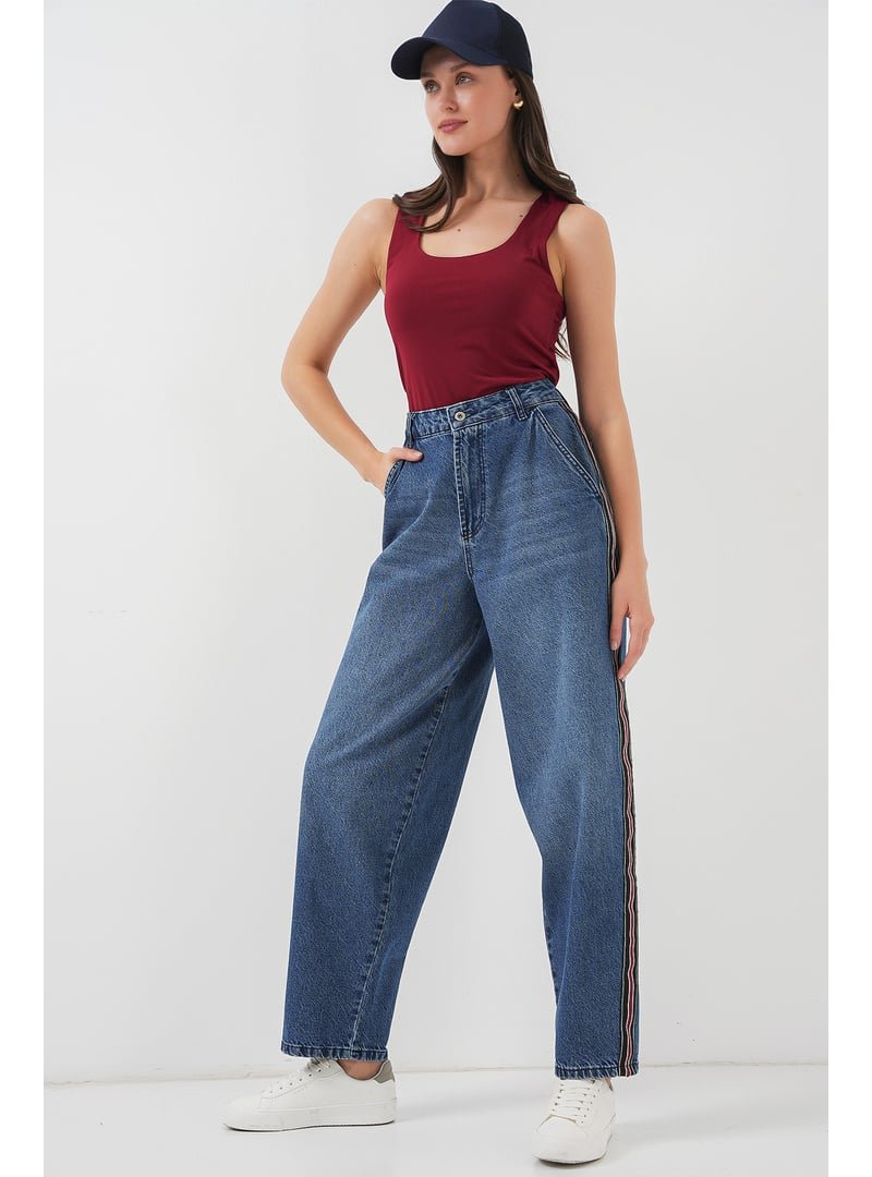 Bigdart Lacivert Baggy Kot Pantolon