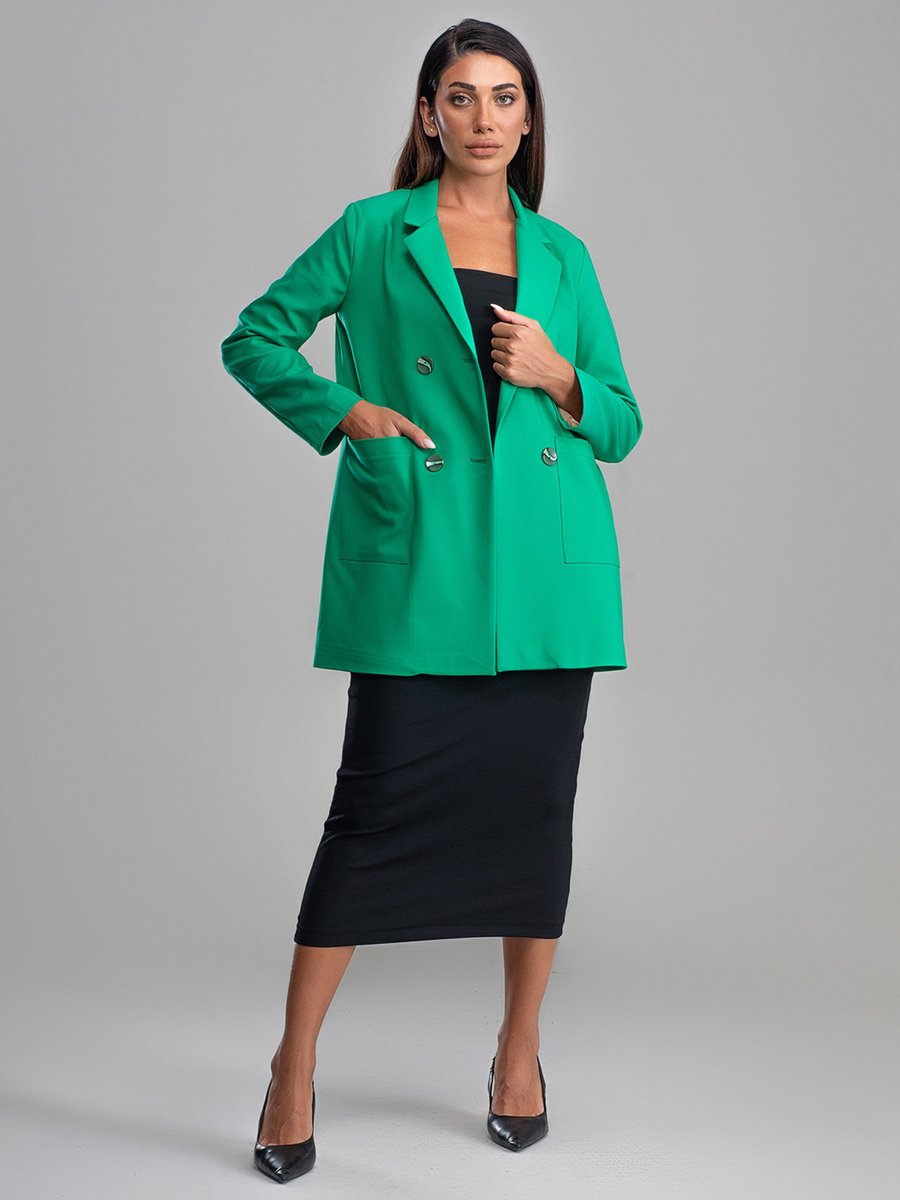 Sahra Afra Yeşil Blazer Ceket
