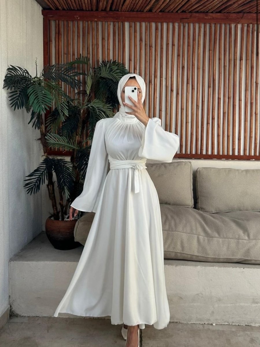 Is Bag Beyaz Nikah Elbisesi