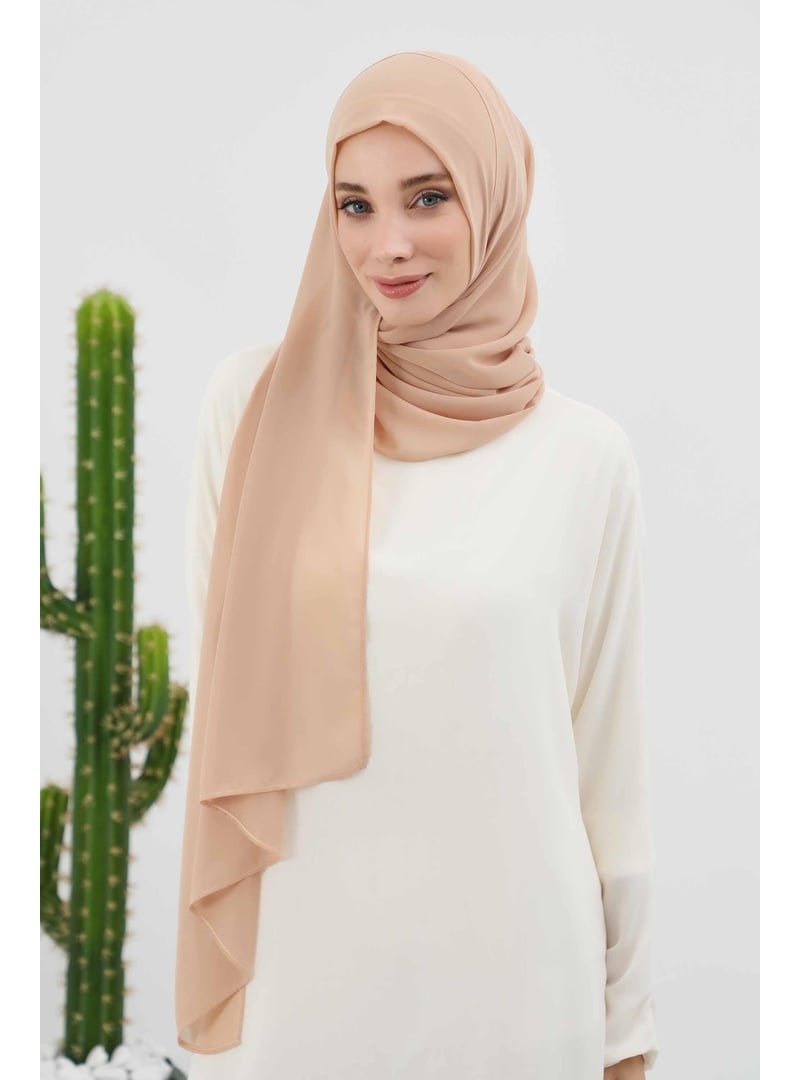 Aisha`s Design Sütlü Kahve Klasik Tasarım Pratik Şifon Şal,ps