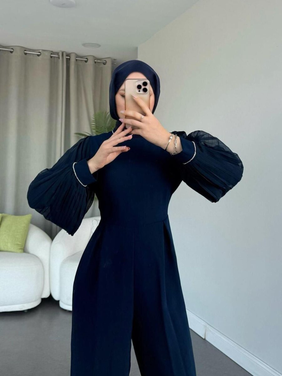 Şulemoda Giyim Soly Tulum Lacivert