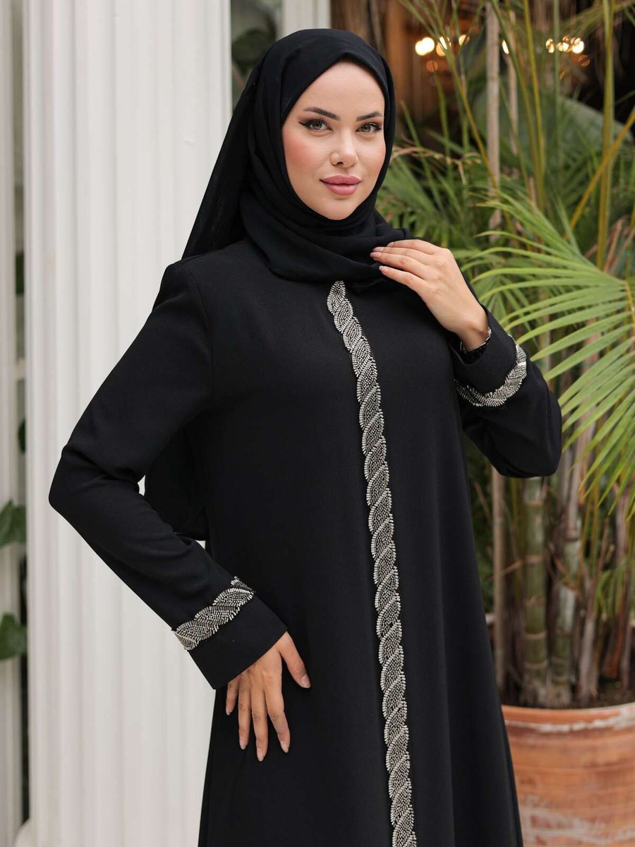 Butik Parlak Metal Siyah Ferace