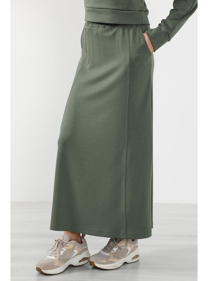 Aisha`s Design Haki Lastikli Bel Cepli Rahat Etek,etk