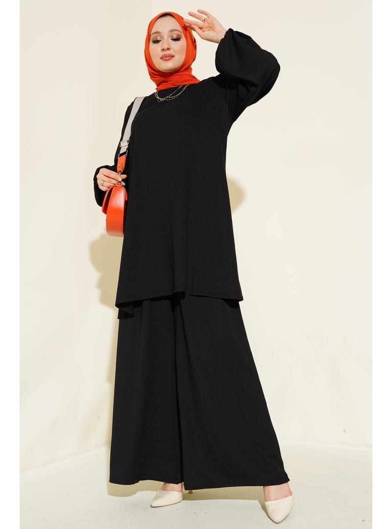 Bigdart Siyah Tunik Pantolon Alt Üst Takım