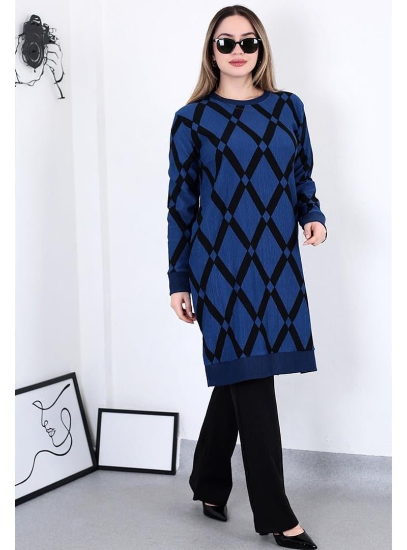 Pelsu Moda Karin Kumaş Petrol Mavisi