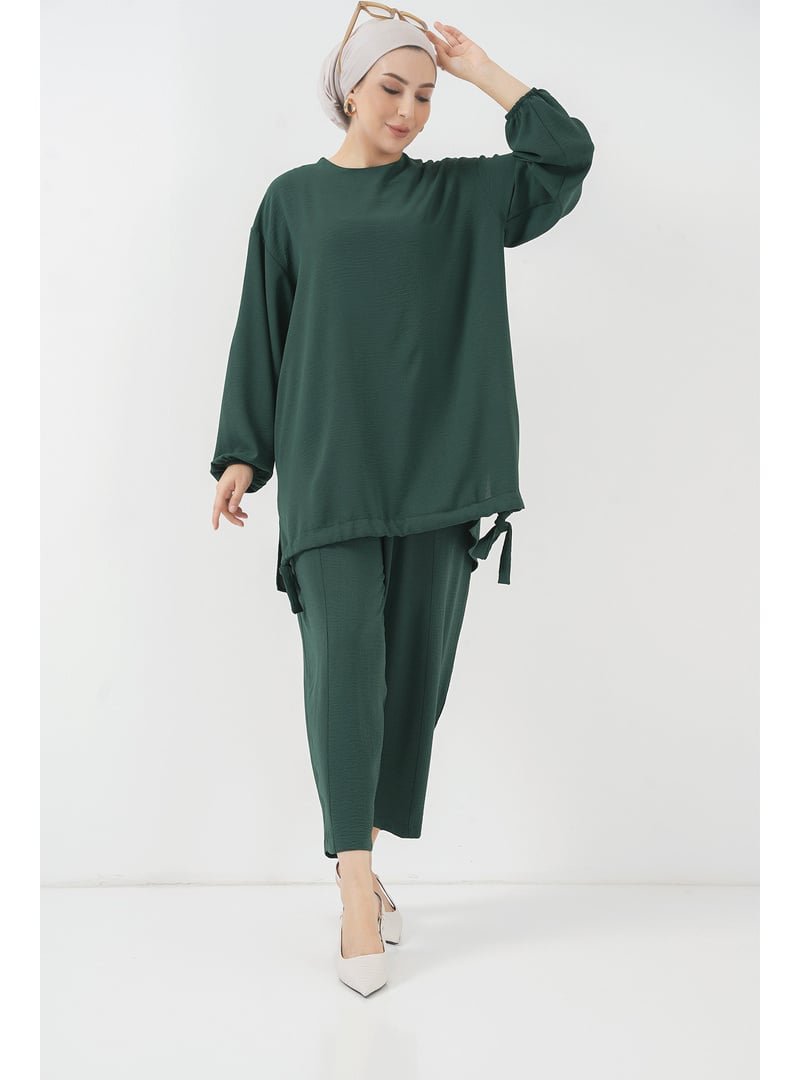 Bigdart Zümrüt Yeşili Tunik Pantolon İkili Takım