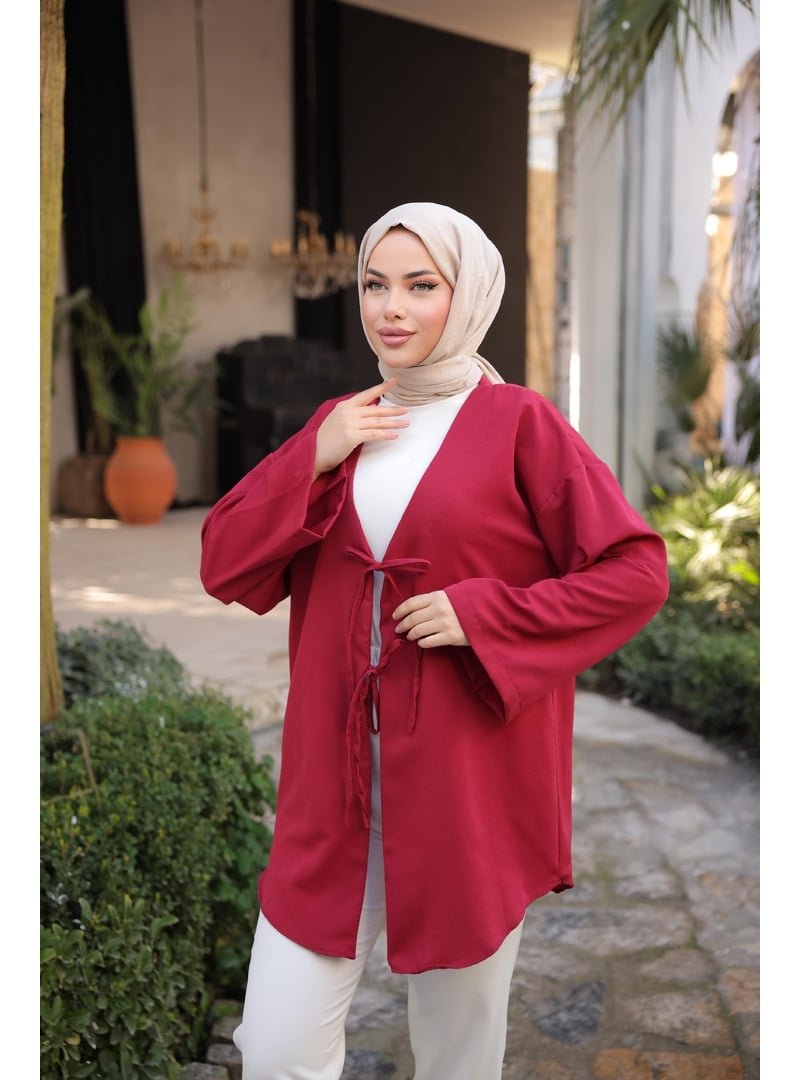 Nergis Neva Önü Baglamalı Kimono Tunik