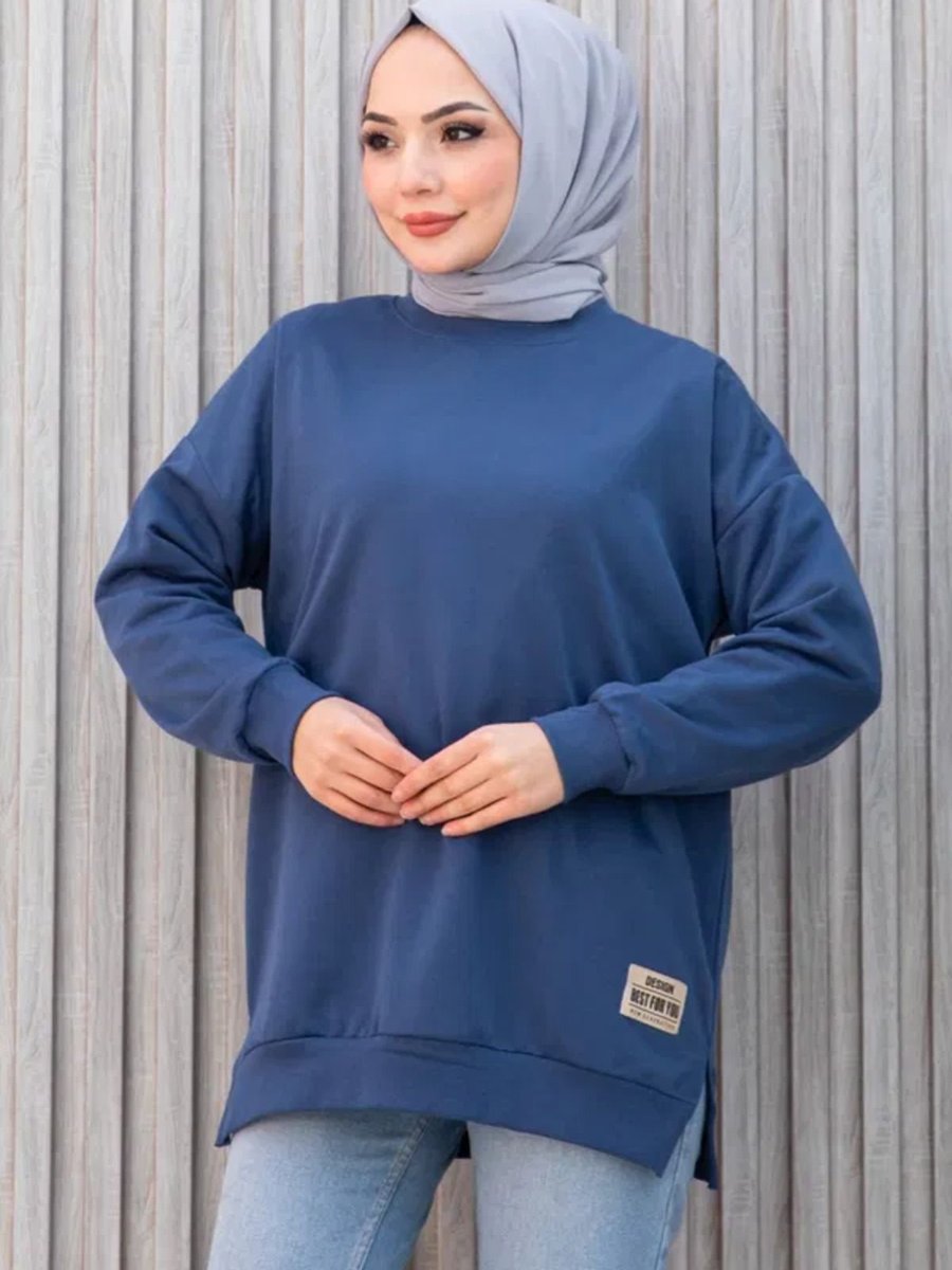 Tunik Bisiklet Yaka Sweatshirt
