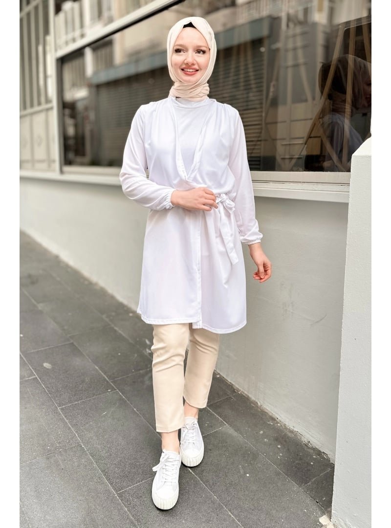 GİZCE Monty Beyaz Kimono