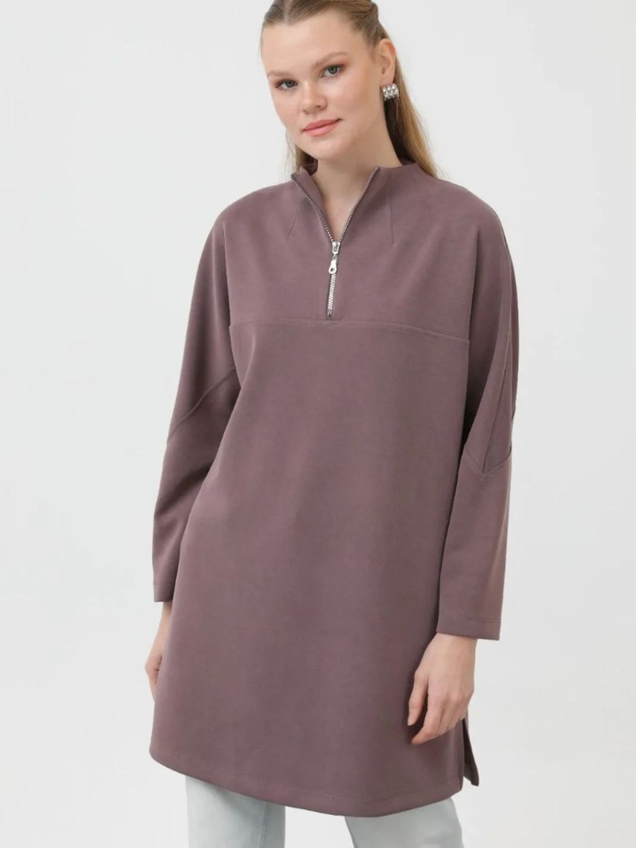 Puane Fermuar Detaylı Oys Ho Sweatshirt