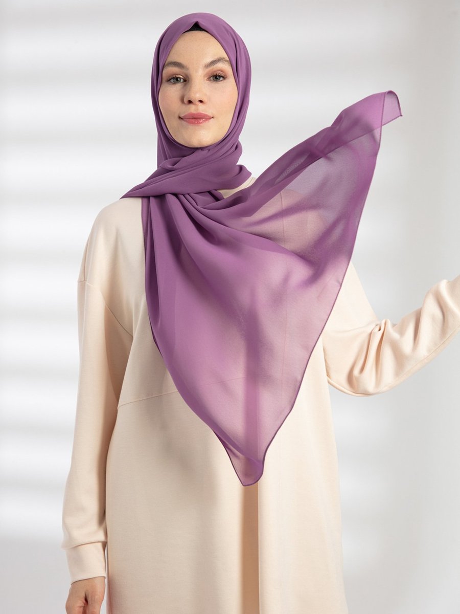 Pure Scarfs Şifon Şal Lavanta