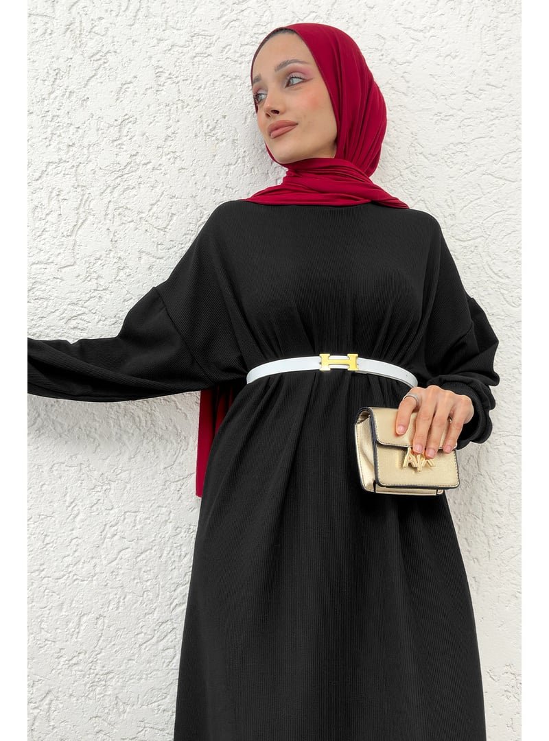 Salih Çelebi Siyah Abaya Elbise
