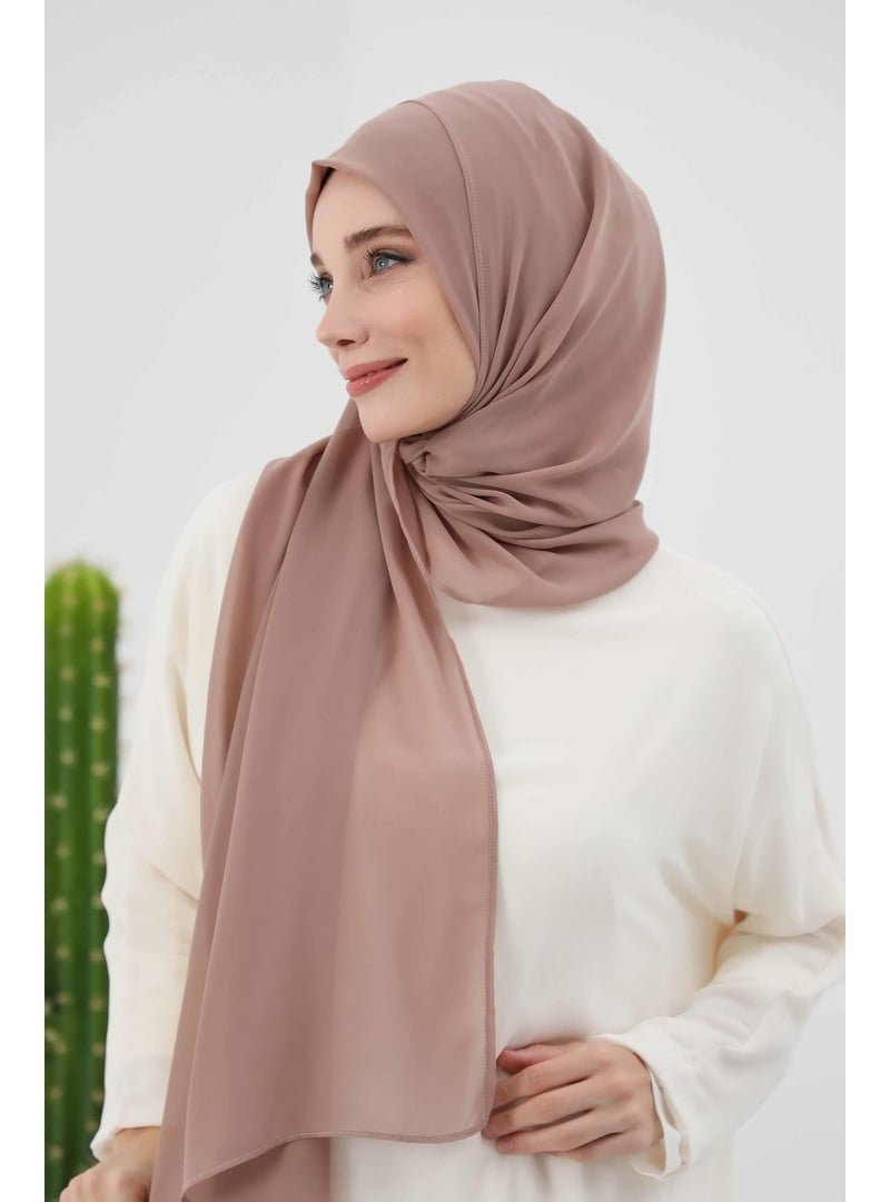 Aisha`s Design Koyu Vizon Klasik Tasarım Pratik Şifon Şal,ps