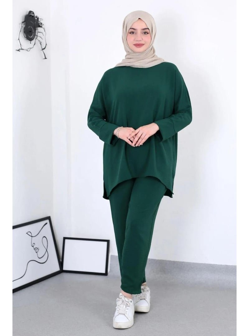 Pelsu Moda Kadın Ayrobin Kumaş 2li Takım