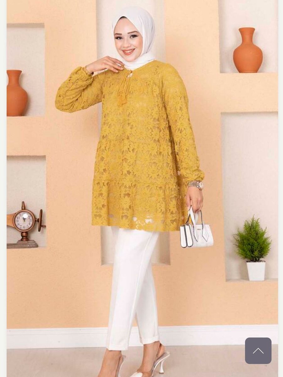 Moda Civinx Astarlı Dantel Gömlek Tunik