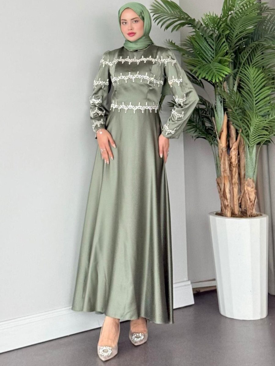 Şulemoda Giyim Yolansa Abiye Elbise Mint