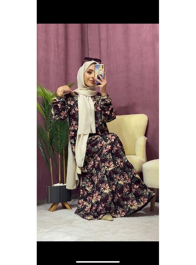 Pelsu Moda Bürümcük Kumaş Elbise