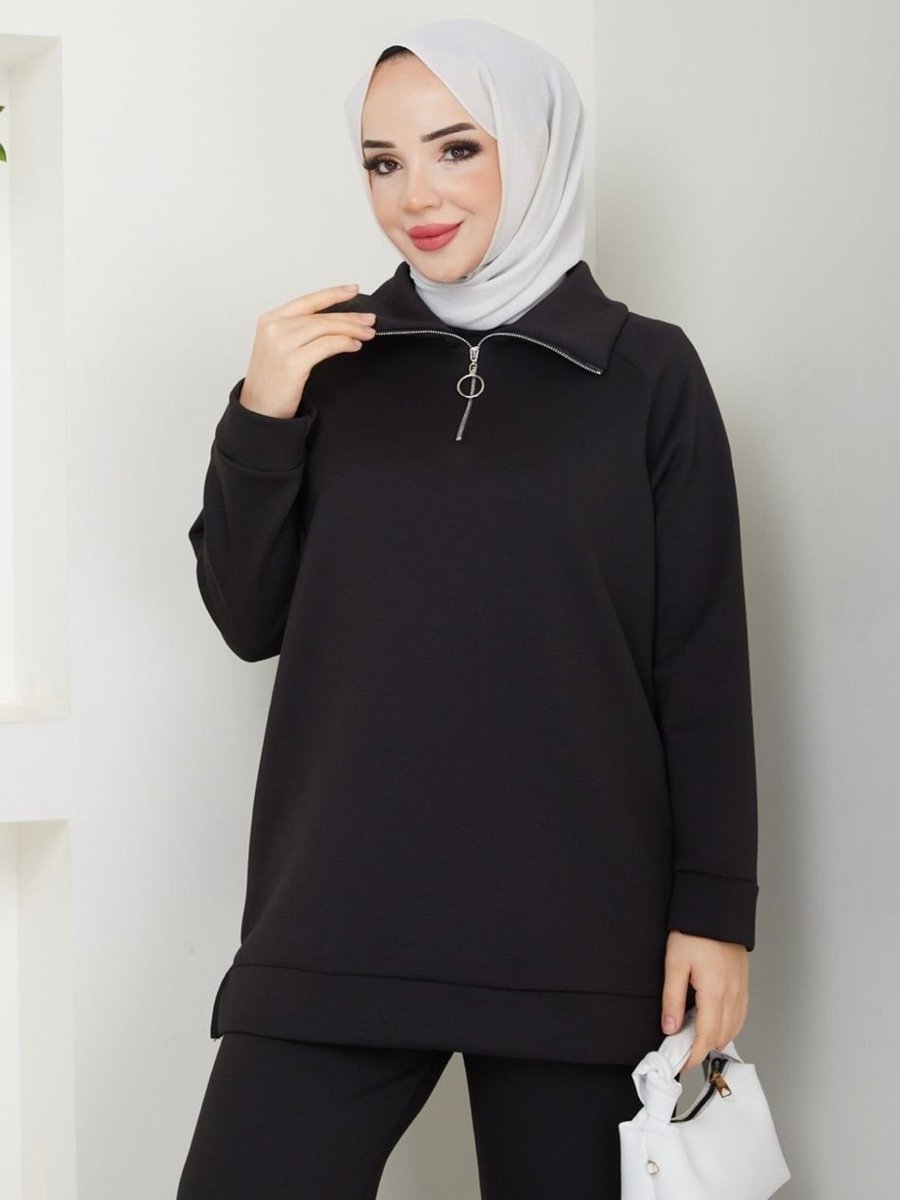 Anka Boutıque Oys Modal Siyah Eşofman Takımı