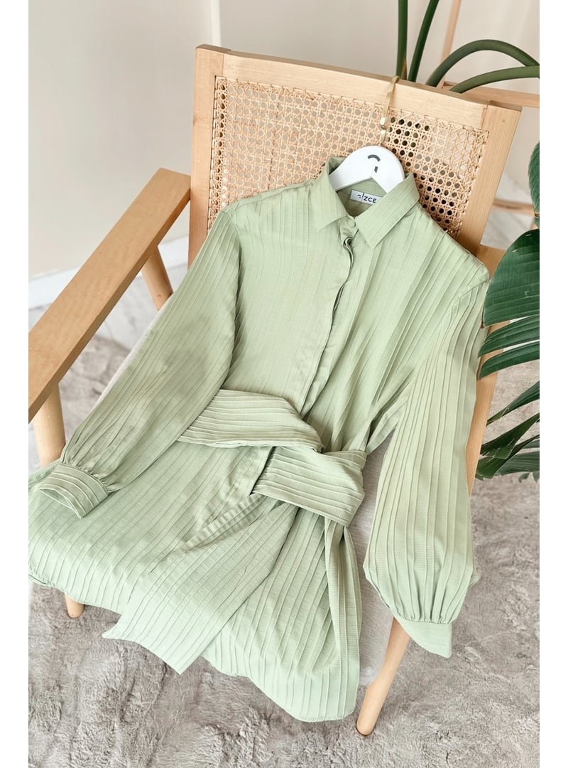 GİZCE Mabel Mint Yeşili Tunik