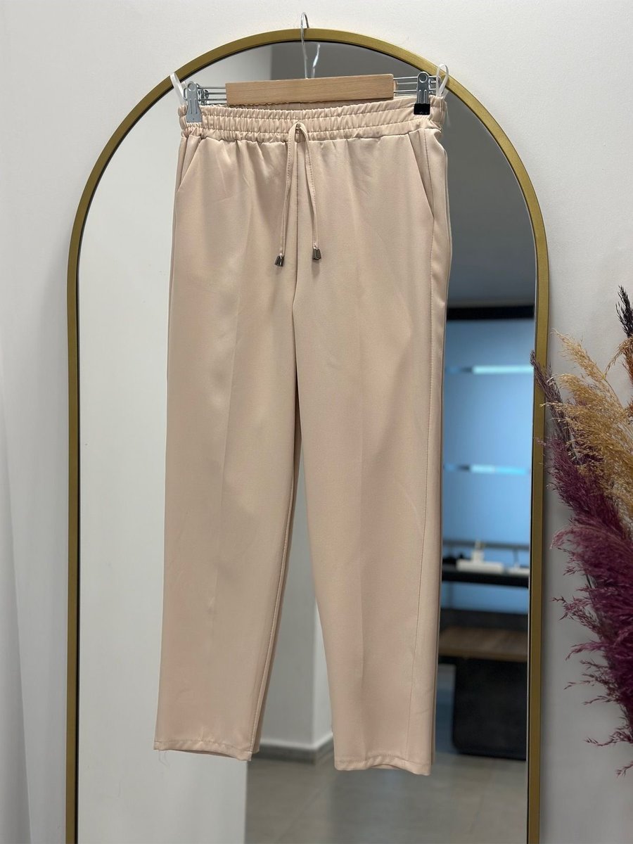 Ebrar Store Asya Havuç Paça Pantolon Taş