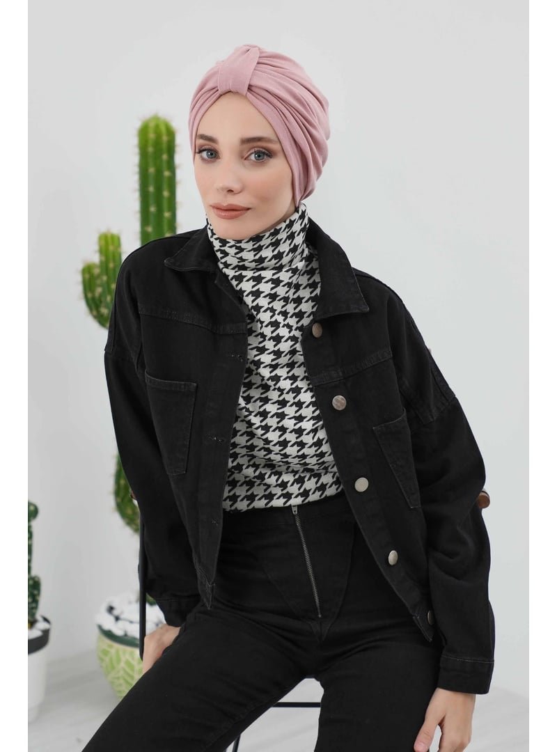 Aisha`s Design 68rb Pudra Ön Kemer Detaylı Bone,b
