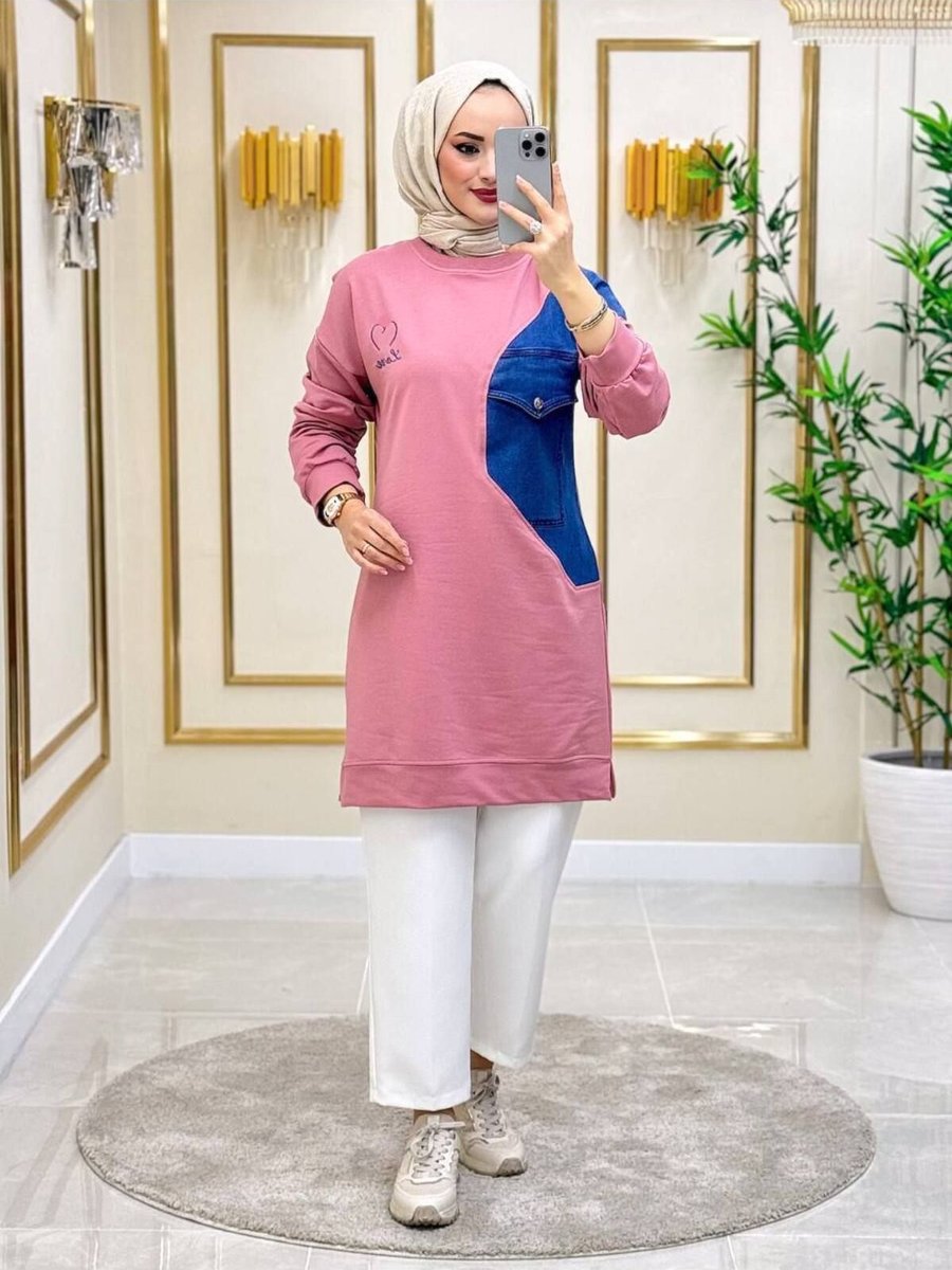 Bonita Kot Detay Tunik , Sweatshirt