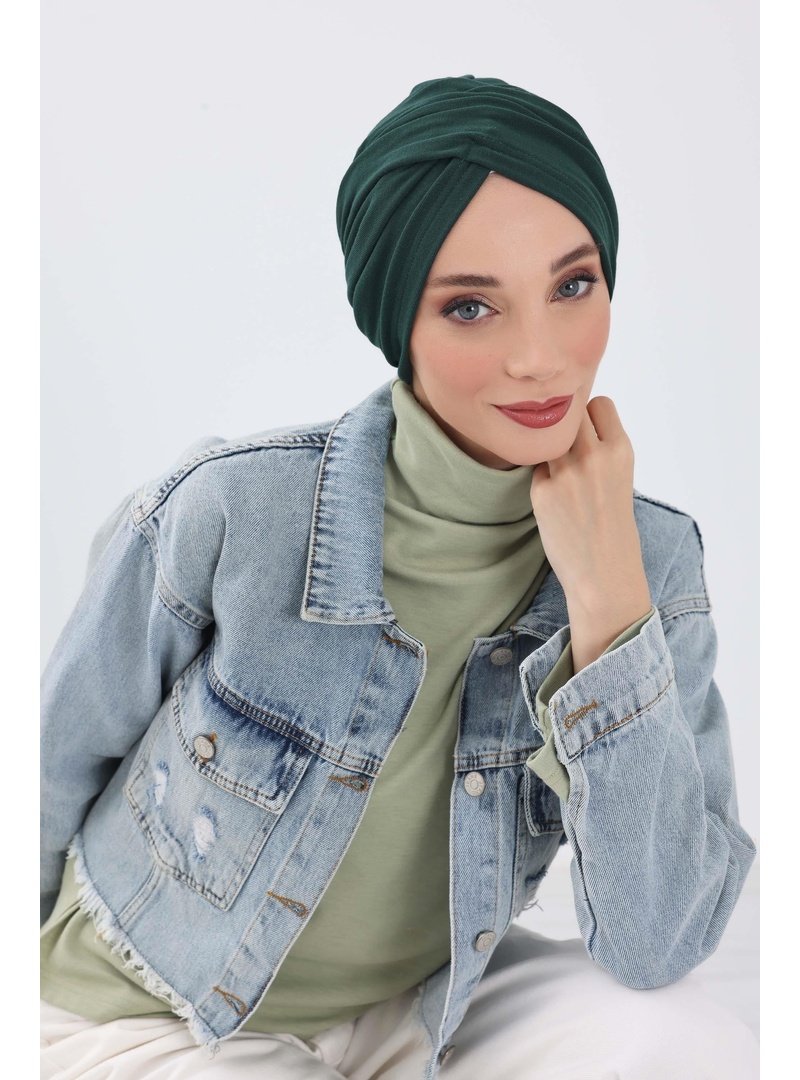 Aisha`s Design 9rb Ördek Yeşili Bone,b